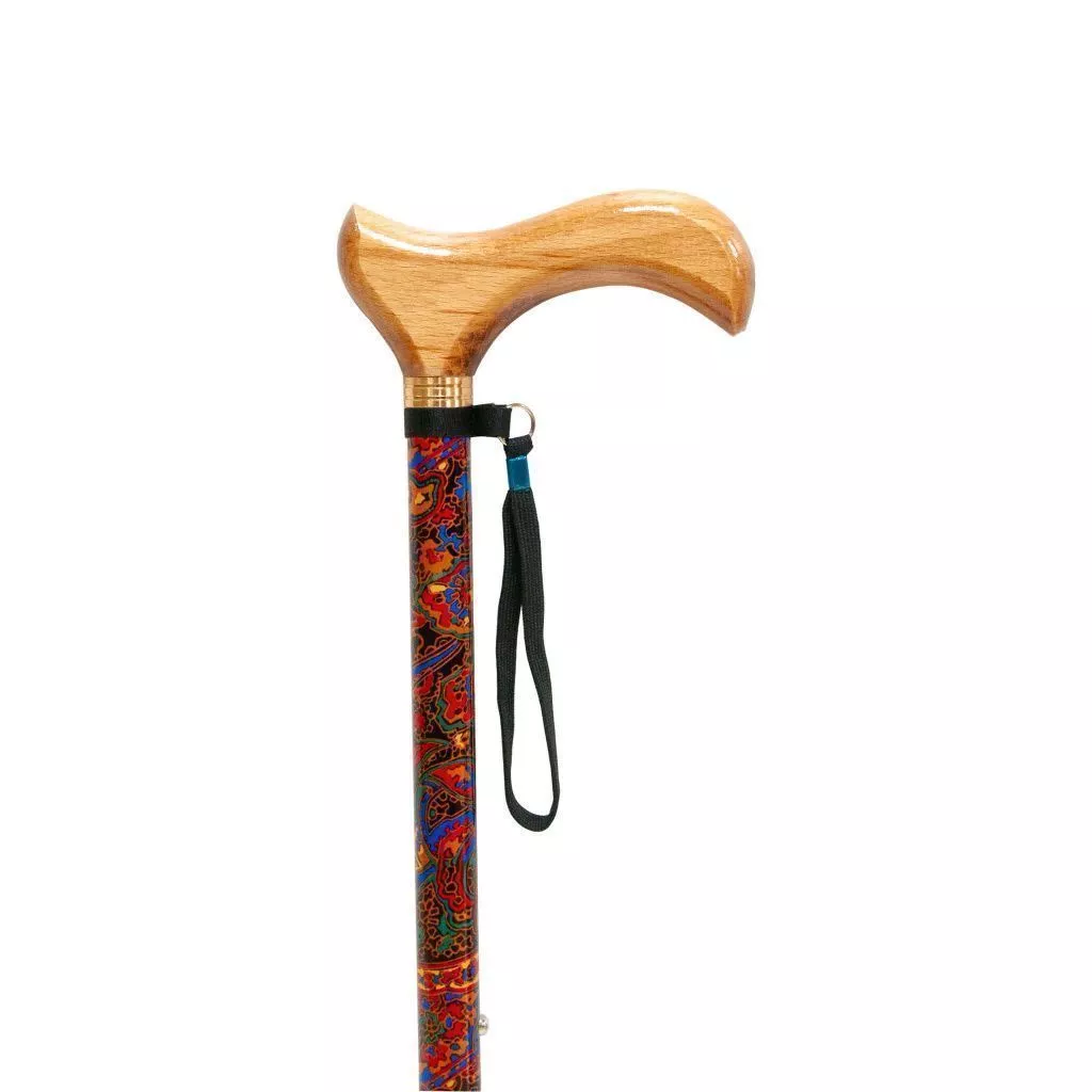 Трость телескопическая с деревянной ручкой ТР1 (Майская ночь)