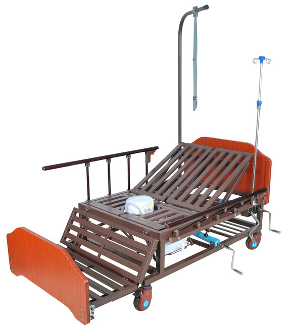 Кровать функциональная медицинская мех МосМедика E-45А ЛДСП (Матрас в комплекте)