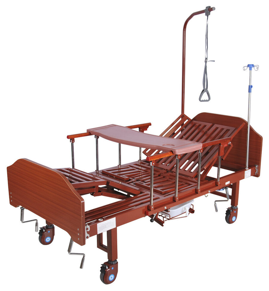 Кровать функциональная медицинская мех МосМедика YG-5 ЛДСП Венге(В комплекте матрас)