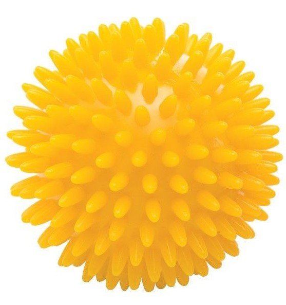 Мяч массажный желтый L 0108, диам. 8 см