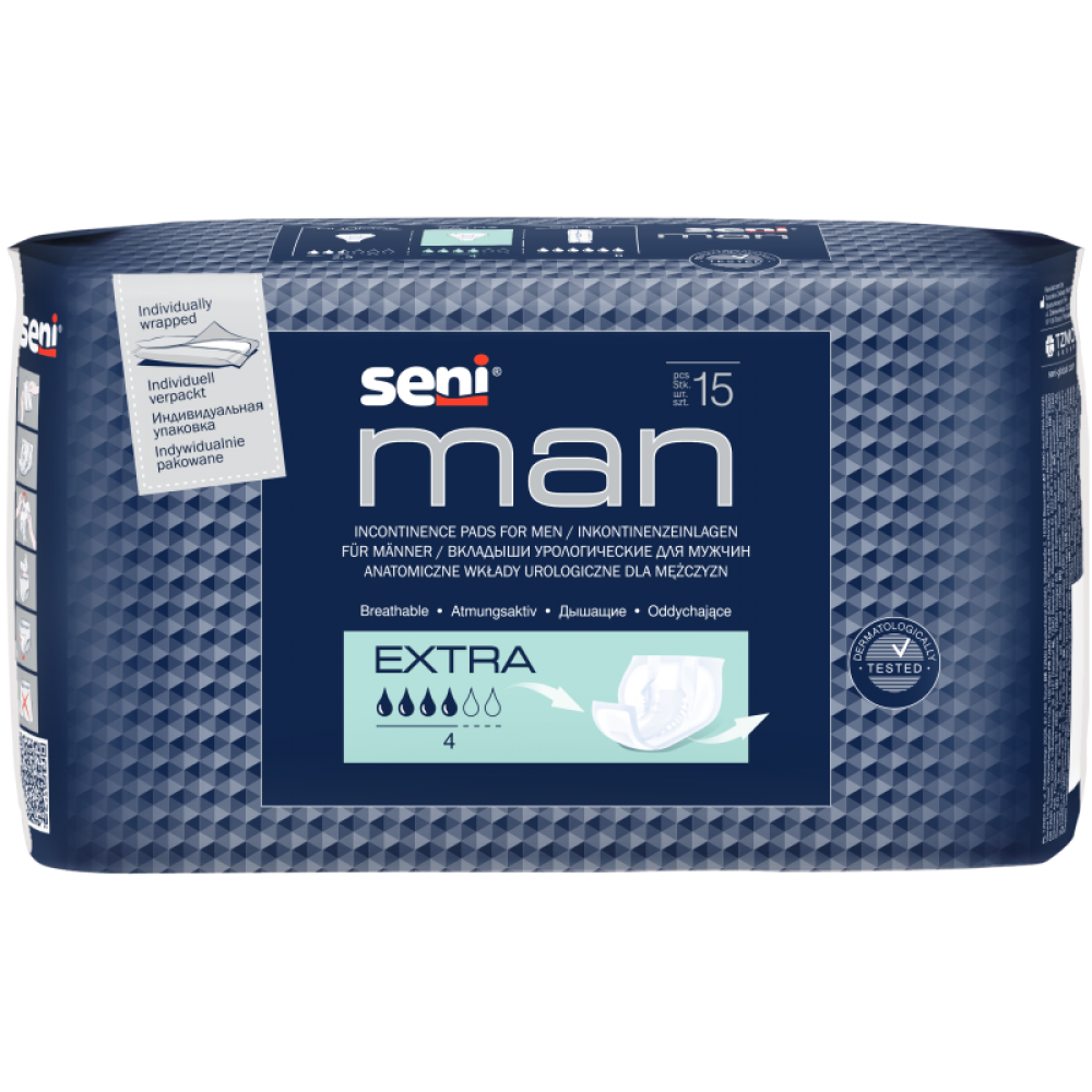 Урологические прокладки/вкладыши Seni Man Extra (15 шт)