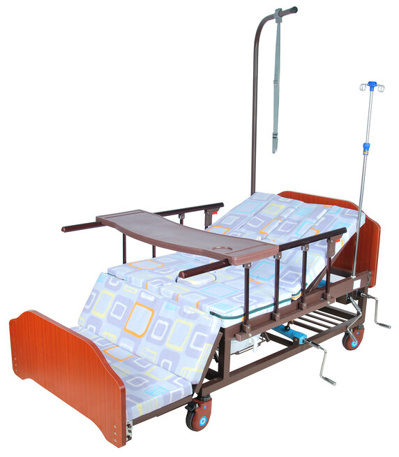 Кровать функциональная медицинская мех МосМедика E-45А ЛДСП (Матрас в комплекте)