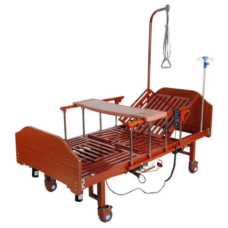 Кровать функциональная медицинская электрическая арт. YG-3 ЛДСП Венге (Матрас в комплекте)